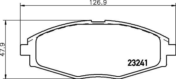 HELLA 8DB 355 017-021 - Комплект спирачно феродо, дискови спирачки vvparts.bg