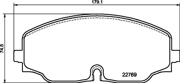 HELLA 8DB 355 039-941 - Комплект спирачно феродо, дискови спирачки vvparts.bg