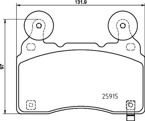 HELLA 8DB 355 039-481 - Комплект спирачно феродо, дискови спирачки vvparts.bg