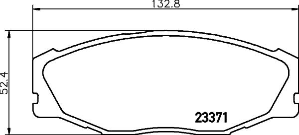 HELLA 8DB 355 039-601 - Комплект спирачно феродо, дискови спирачки vvparts.bg