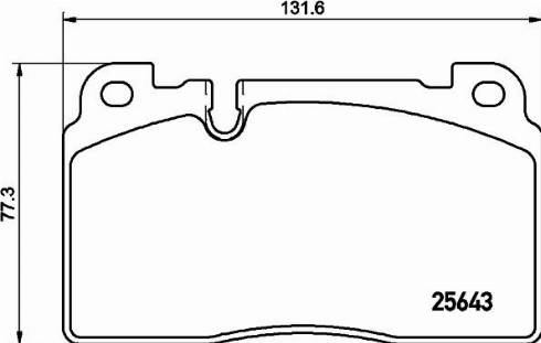 HELLA 8DB 355 031-831 - Комплект спирачно феродо, дискови спирачки vvparts.bg