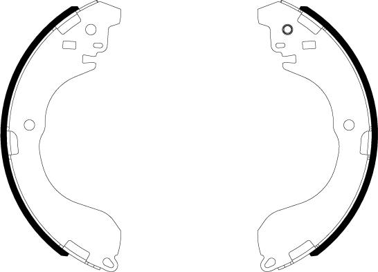 HELLA 8DB 355 038-041 - Комплект спирачна челюст vvparts.bg