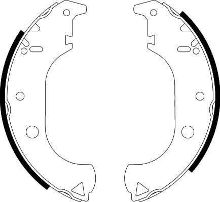 HELLA 8DB 355 038-261 - Комплект спирачна челюст vvparts.bg