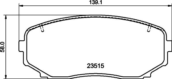 HELLA 8DB 355 032-941 - Комплект спирачно феродо, дискови спирачки vvparts.bg