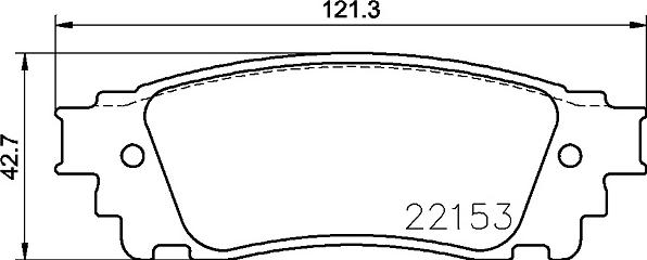 HELLA 8DB 355 024-631 - Комплект спирачно феродо, дискови спирачки vvparts.bg