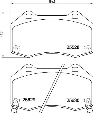 HELLA 8DB 355 025-871 - Комплект спирачно феродо, дискови спирачки vvparts.bg