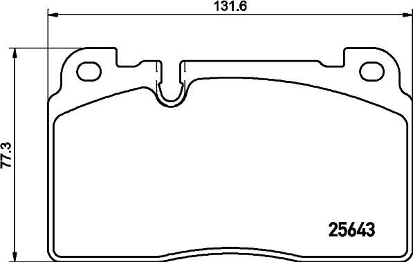 HELLA 8DB 355 026-691 - Комплект спирачно феродо, дискови спирачки vvparts.bg