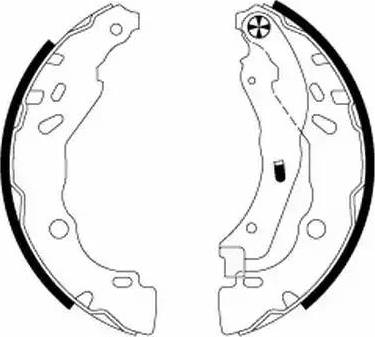 HELLA 8DB 355 020-071 - Комплект спирачна челюст vvparts.bg