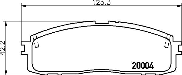 HELLA 8DB 355 028-941 - Комплект спирачно феродо, дискови спирачки vvparts.bg