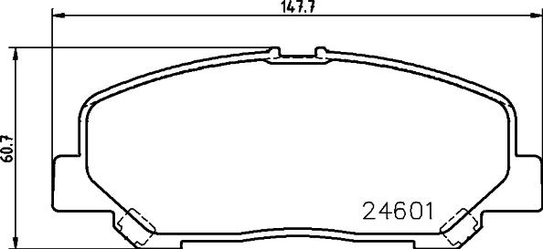 HELLA 8DB 355 028-651 - Комплект спирачно феродо, дискови спирачки vvparts.bg