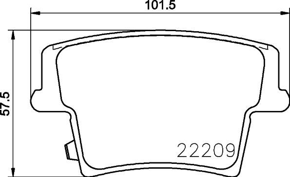 HELLA 8DB 355 023-101 - Комплект спирачно феродо, дискови спирачки vvparts.bg