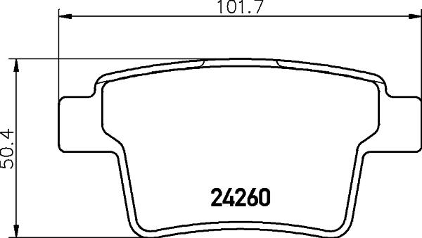 HELLA 8DB 355 023-891 - Комплект спирачно феродо, дискови спирачки vvparts.bg