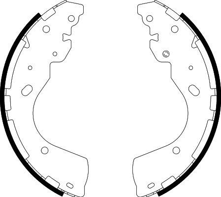 HELLA 8DB 355 022-241 - Комплект спирачна челюст vvparts.bg