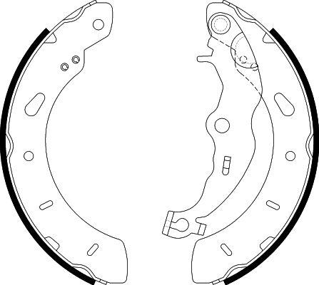 HELLA 8DB 355 022-201 - Комплект спирачна челюст vvparts.bg