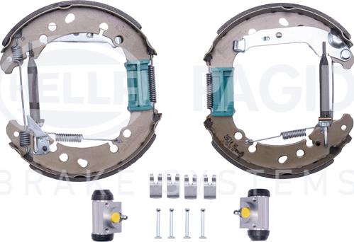 HELLA 8DB 355 022-791 - Комплект спирачна челюст vvparts.bg