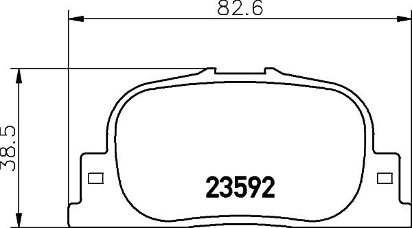 HELLA 8DB 355 027-731 - Комплект спирачно феродо, дискови спирачки vvparts.bg