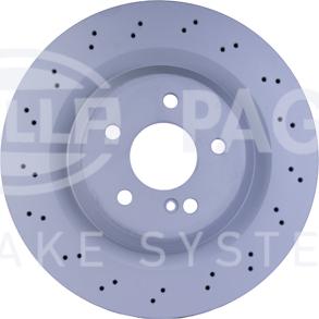 HELLA 8DD 355 109-501 - Спирачен диск vvparts.bg