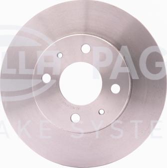 HELLA 8DD 355 105-931 - Спирачен диск vvparts.bg