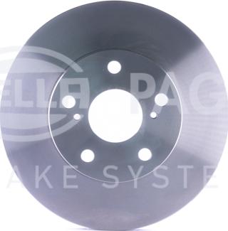 HELLA 8DD 355 105-251 - Спирачен диск vvparts.bg