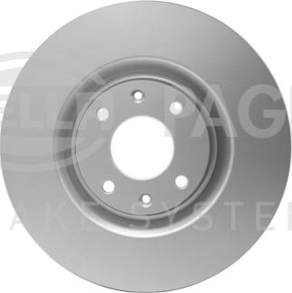 HELLA 8DD 355 106-531 - Спирачен диск vvparts.bg