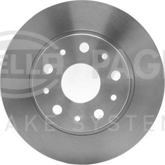 HELLA 8DD 355 106-381 - Спирачен диск vvparts.bg