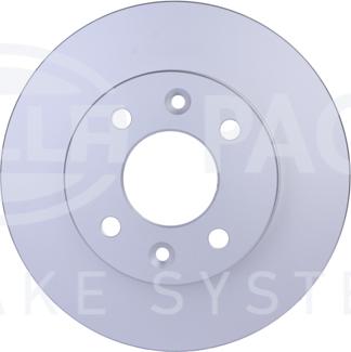 HELLA 8DD 355 101-261 - Спирачен диск vvparts.bg