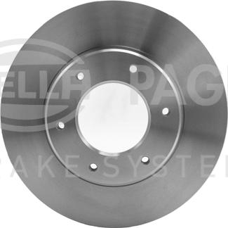 HELLA 8DD 355 108-531 - Спирачен диск vvparts.bg