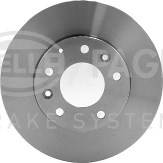 HELLA 8DD 355 108-161 - Спирачен диск vvparts.bg