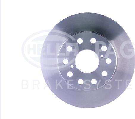 HELLA 8DD 355 108-711 - Спирачен диск vvparts.bg