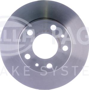 HELLA 8DD 355 107-411 - Спирачен диск vvparts.bg