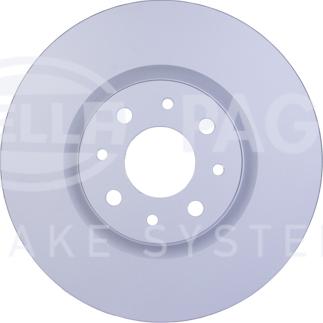 HELLA 8DD 355 107-831 - Спирачен диск vvparts.bg