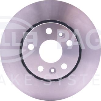 HELLA 8DD 355 116-451 - Спирачен диск vvparts.bg