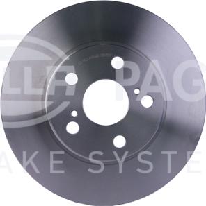 HELLA 8DD 355 110-911 - Спирачен диск vvparts.bg