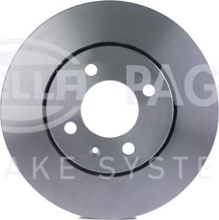 HELLA 8DD 355 110-621 - Спирачен диск vvparts.bg