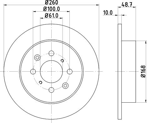 HELLA 8DD 355 110-331 - Спирачен диск vvparts.bg