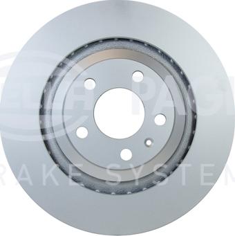 HELLA 8DD 355 111-202 - Спирачен диск vvparts.bg