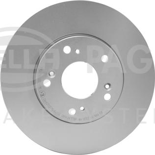 HELLA 8DD 355 118-191 - Спирачен диск vvparts.bg