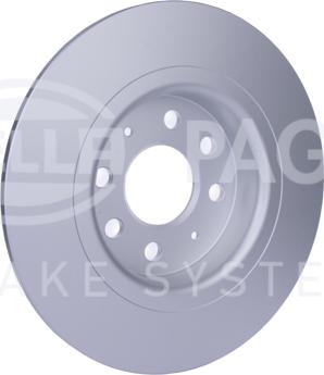 HELLA 8DD 355 112-621 - Спирачен диск vvparts.bg