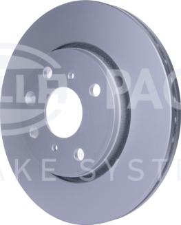 HELLA 8DD 355 112-311 - Спирачен диск vvparts.bg