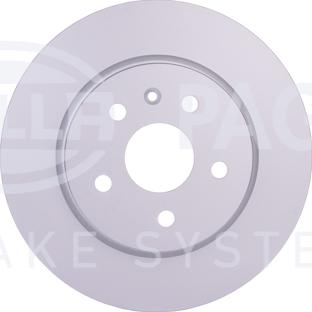 HELLA 8DD 355 129-101 - Спирачен диск vvparts.bg