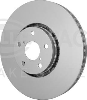 HELLA 8DD 355 129-841 - Спирачен диск vvparts.bg