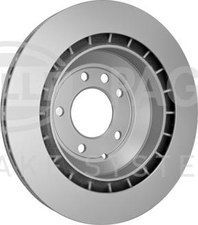 HELLA 8DD 355 129-721 - Спирачен диск vvparts.bg