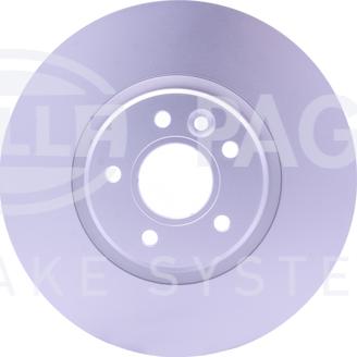 HELLA 8DD 355 125-151 - Спирачен диск vvparts.bg