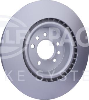 HELLA 8DD 355 125-251 - Спирачен диск vvparts.bg