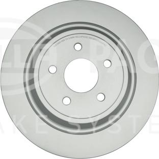 HELLA 8DD 355 126-581 - Спирачен диск vvparts.bg