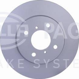 HELLA PAGID 8DD 355 126-621 - Спирачен диск vvparts.bg