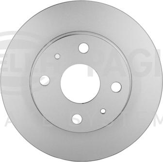 HELLA 8DD 355 126-801 - Спирачен диск vvparts.bg