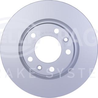 HELLA 8DD 355 120-491 - Спирачен диск vvparts.bg