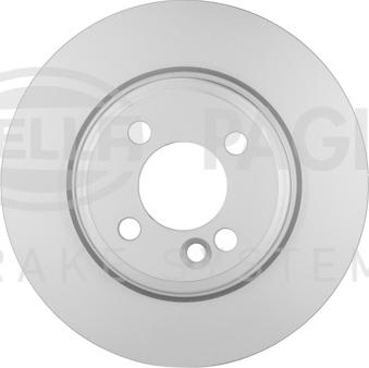 HELLA 8DD 355 120-611 - Спирачен диск vvparts.bg