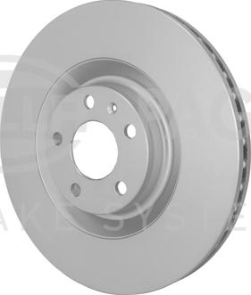 HELLA 8DD 355 128-501 - Спирачен диск vvparts.bg